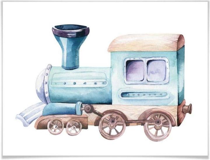 Produktbild Trenddeko Kvilis - Die Lokomotive (60 x 50 cm)