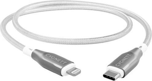 Actual product image Cygnett Lightning to Usb-C cable 1mt (1 m, USB 3.0, 30 W)