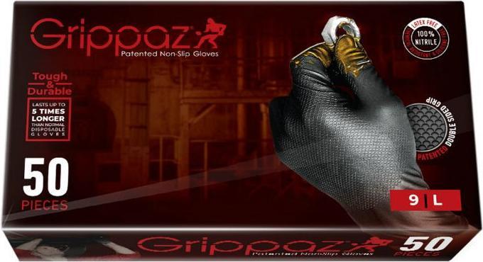 Actual product image Grippaz Nitrilov 246 Juodas 50 BL (L)