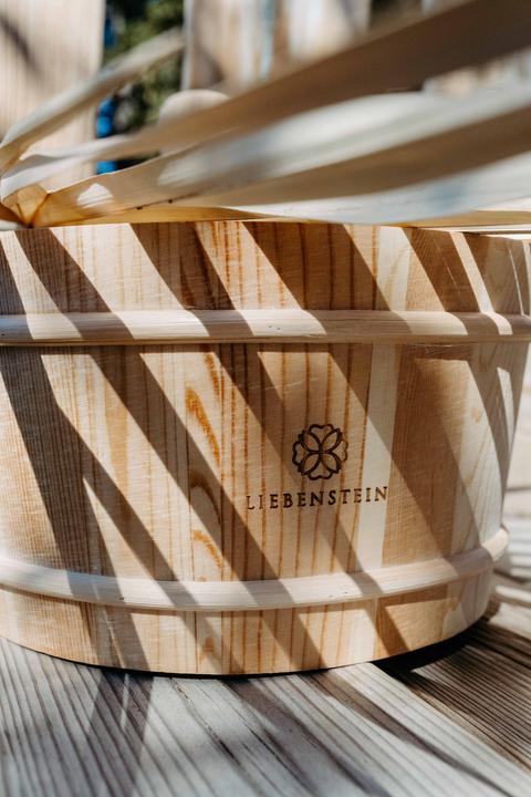 Actual product image Liebenstein Sauna bucket with trowel, sauna accessories set