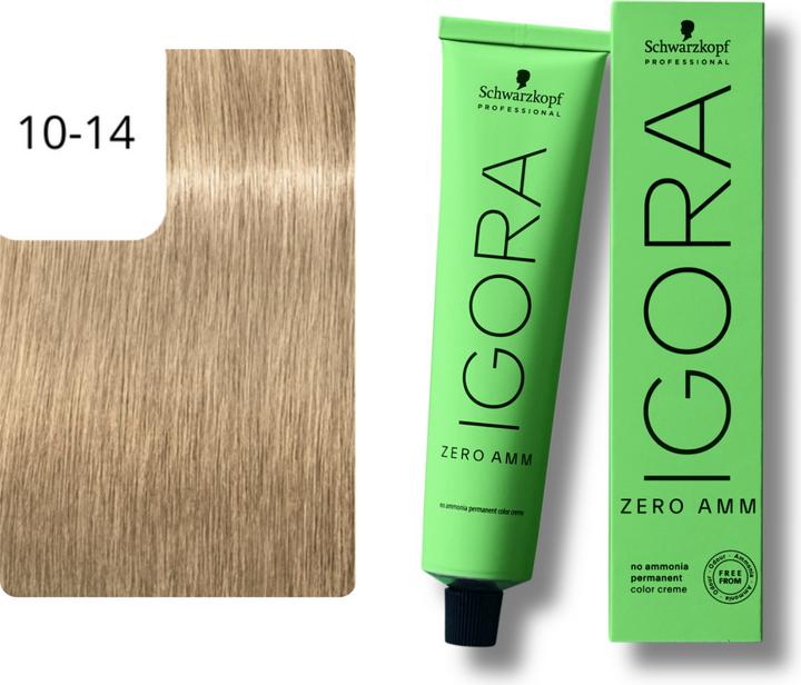 Image du produit Schwarzkopf Igora Zero AMM - 10-14 Ultrablond Cendré Beige (10-14 Ultrablond Cendre Beige)