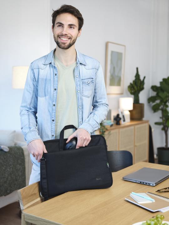 Produktbild Trust Bologna Bag And Mouse Set Black (16", Universal)