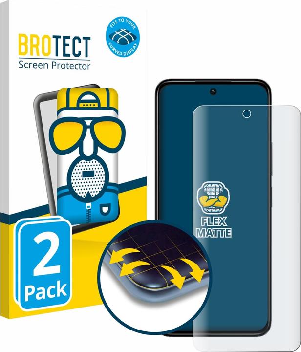 Produktbild BROTECT Fullscreen Schutzfolie Displayschutz Folie Matt Entspiegelungsfolie (2 Stück, Xiaomi Redmi 13C 5G)