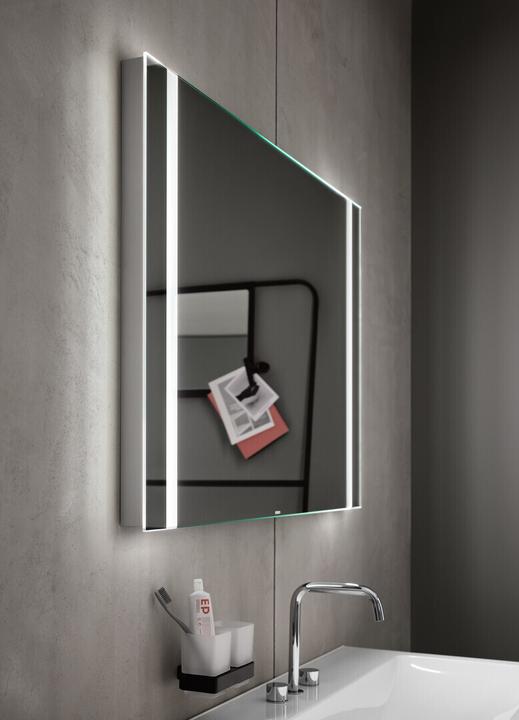 Produktbild Emco MI 500 LED-Lichtspiegel, zwei Lichtausschnitte seitlich, verdeckter Sensorschalter, Breite: 120