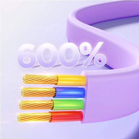 Produktbild Joyroom S-A40 Colourful Series 3in1 ausziehbares Kabel USB-A auf USB-C / Lightning / microUSB 1 m – (1 m)