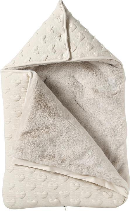 Actual product image Vertbaudet Warmer Baby Ausfahrsack mit Jacquard-Herzen
