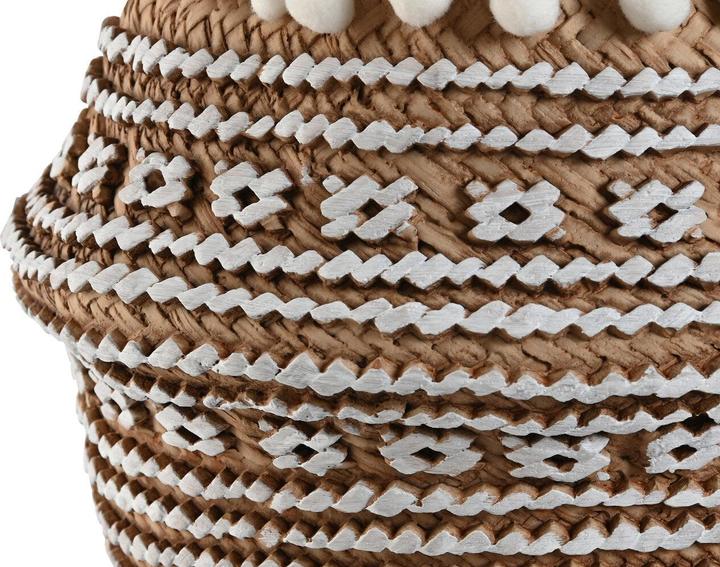 Actual product image Esprit Blumentopf Home Weiss Braun Beige Hellbraun Zement Tropical 25 x 25 x 18 cm (25 cm)