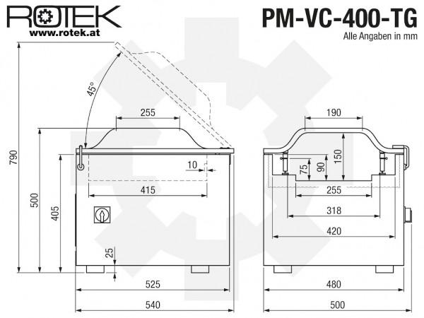 Produktbild Rotek - Tisch-Vakuumiergerät PM-VC-400-T070-2S-TG, V1702