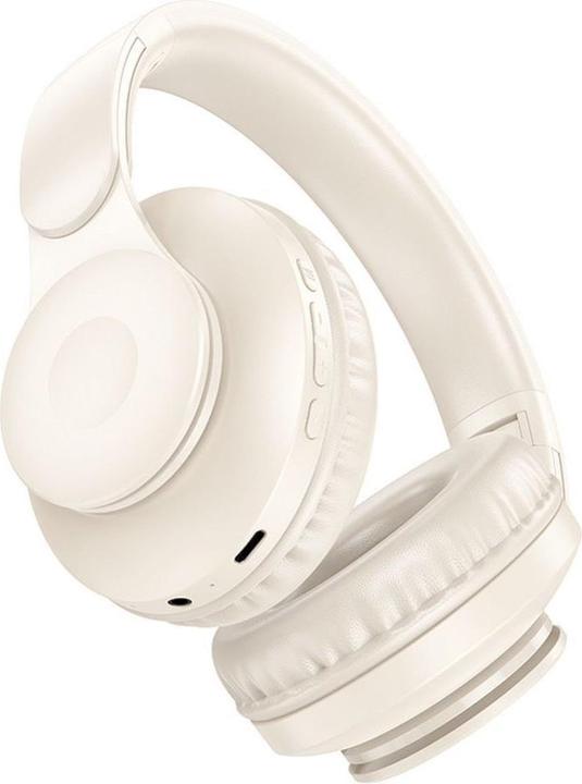 Actual product image Hoco Wireless headphones wireless headphones milky whitetooth W45 milky white (46 h, Wireless)