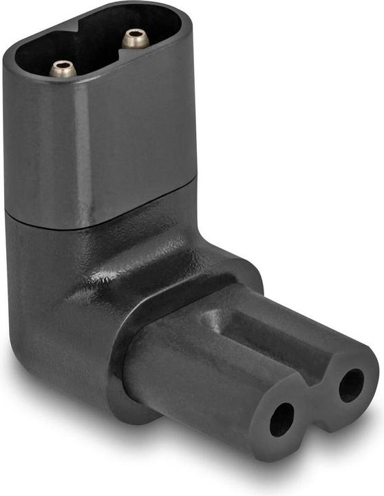 Delock Netzadapter IEC 60320 - C8 auf C7, Stecker / Buchse, 2,5 A, 90ï¿½ gewinkelt