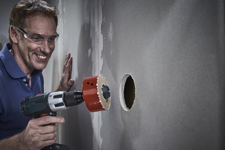 Produktbild wolfcraft Aufbohrhilfe für Lochsägen, Ø 46–62 mm (62 Millimeter)