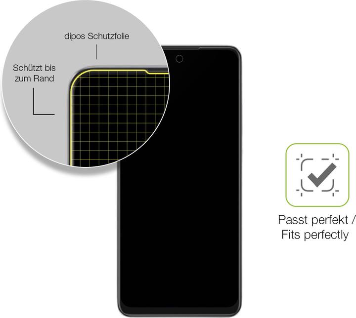 Immagine prodotto Dipos Full-Cover Pellicola Protettiva opaco (1 Pezzo/i, Oppo A40M)
