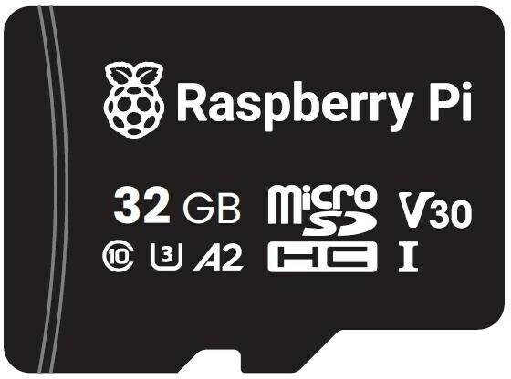 Actual product image Raspberry Pi NOOBS Micro SD(HC) Card - Official Class 10 / A2 (32GB)