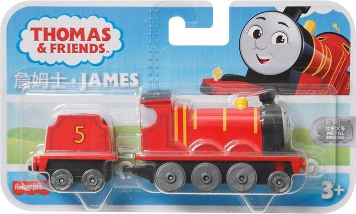 Actual product image Mattel Fisher-Price Thomas & Friends die-cast push-along James toy train engine for preschool kids ages 3+