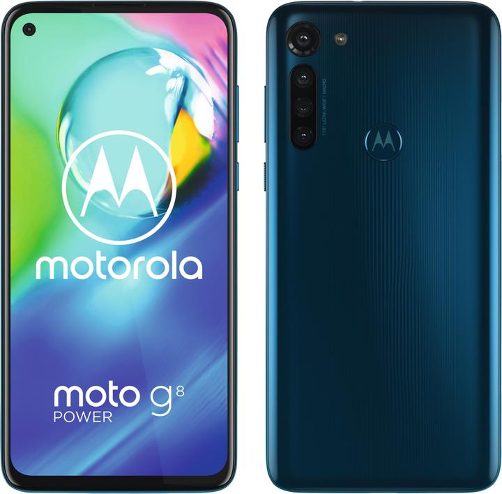 Actual product image Motorola Moto G8 Power (64 GB, Blue, 6.40", Hybrid Dual SIM, 16 Mpx, 4G)