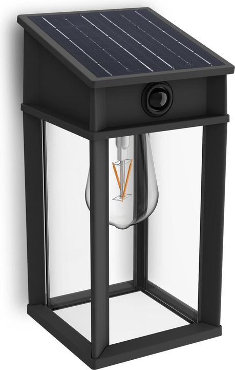 Actual product image Philips Lighting Geri 929004632601 Solar-Aussenwandleuchte 3.2 W Warmweiss Schwa (470 lm, IP44)