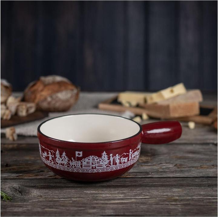 Produktbild Kuhn Rikon Caquelon Induktion Gusseisen rot Alpweide Mini Ø 17 cm (1.30 l)
