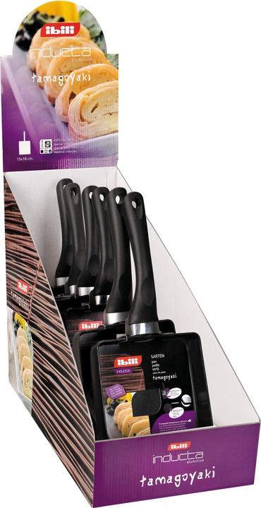 Actual product image Ibili Pan for Tamagoyaki Inducta 15 x 18 cm Perfect for preparing tamagoyaki omelettes (Frying pan)