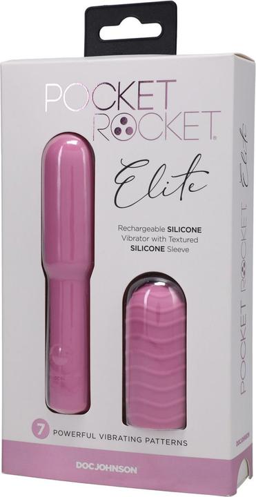 Produktbild Doc Johnson Pocket Rocket® Elite - Rechargeable with Removable Sleeve - Pink