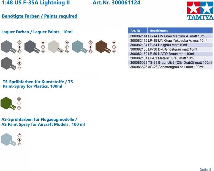 Image du produit Tamiya 1/48 F-35A Lightning II