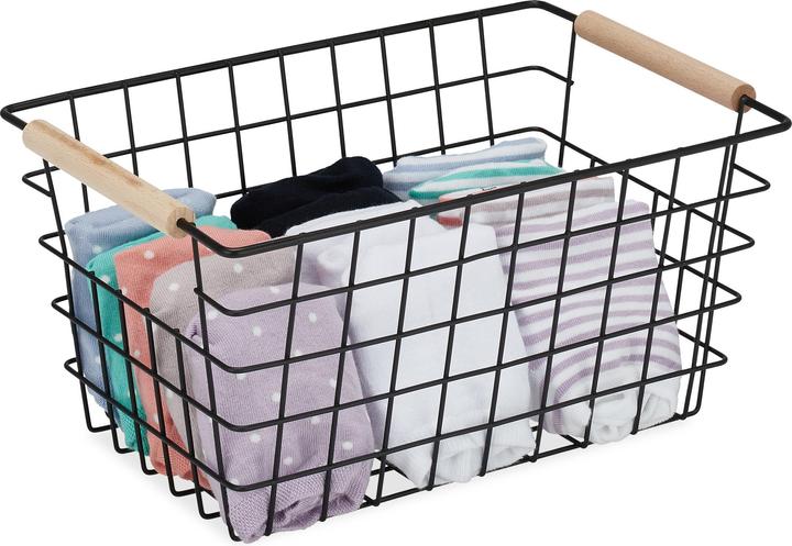 Actual product image Relaxdays Wire basket (1 x, 31 x 21 x 16 cm)