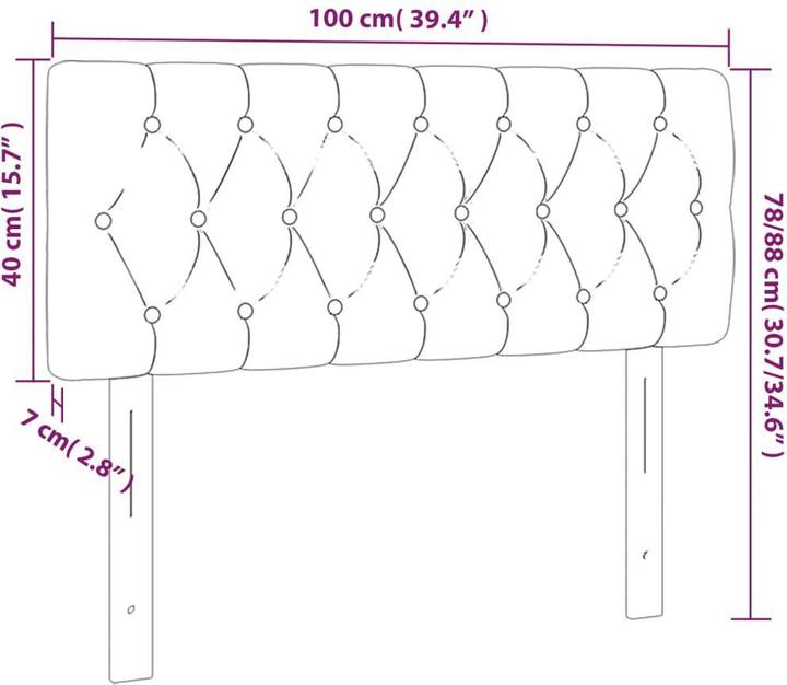 Immagine prodotto VidaXL Daniella (100 x 7 x 78/88 cm)