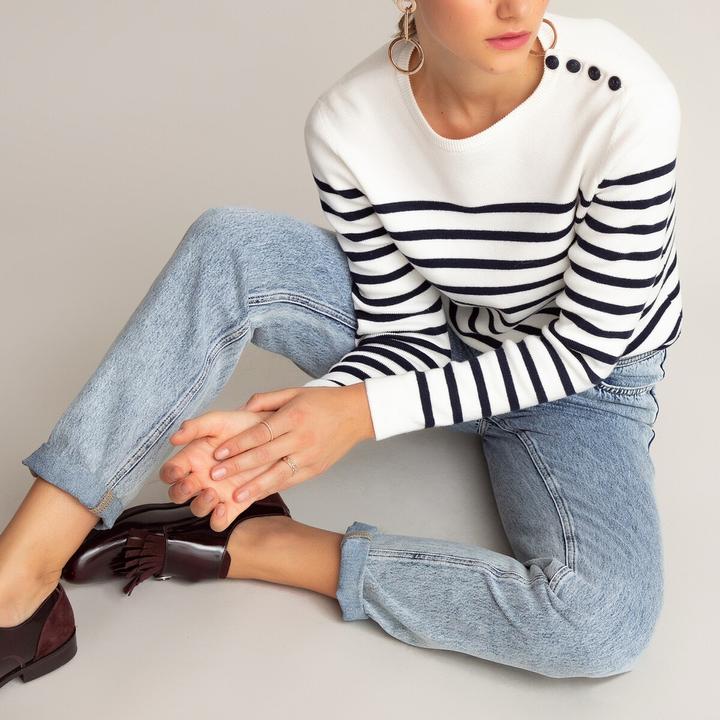 Image du produit La Redoute Collections Pull marin en coton biologique (M)