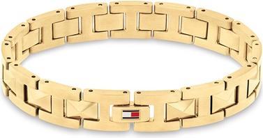 Immagine prodotto Tommy Hilfiger Bracciale geometrico placcato oro da uomo 2790567