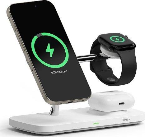 Image du produit Ringke 3in1 QI2 MagSafe Wireless Charger - White