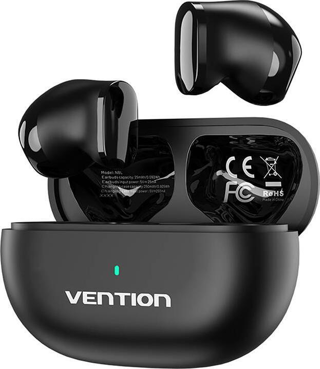Actual product image Vention True Wireless Bluetooth Earbuds Tiny T12 Black (4 h, Wireless)
