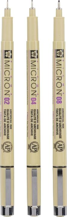 Image du produit Sakura Pigma Micron (Noir, 3 x)