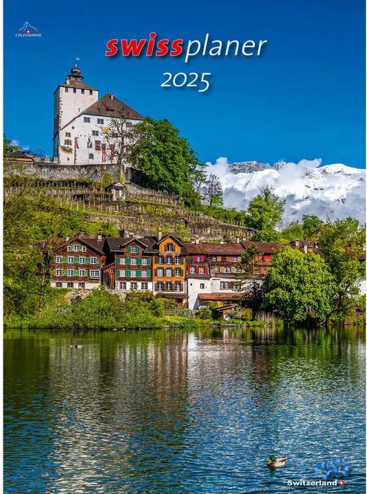 Actual product image Swiss Planner 2025 (23 x 31.5 cm, No binding, German, French, Italian, English)