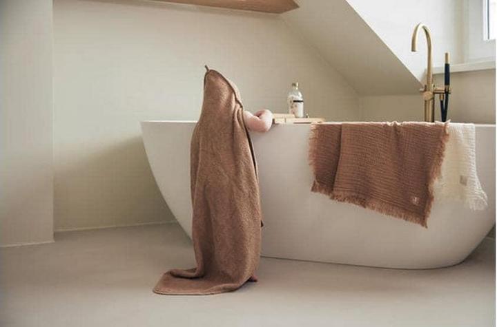 Actual product image Jollein Terry Biscuit baby hooded towel 75 x 75 cm