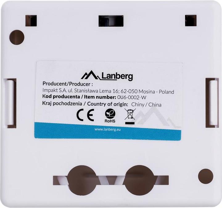 Produktbild Lanberg OU6-0002-W Steckdose RJ-45 Weiss