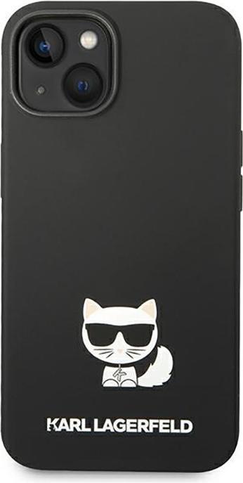 Actual product image Karl Lagerfeld Silicone Cover Choupette Body Logo Black, for Apple iPhone 14, KLHCP14SSLCTBK (Apple iPhone 13, Apple iPhone 15, Apple iPhone 14)
