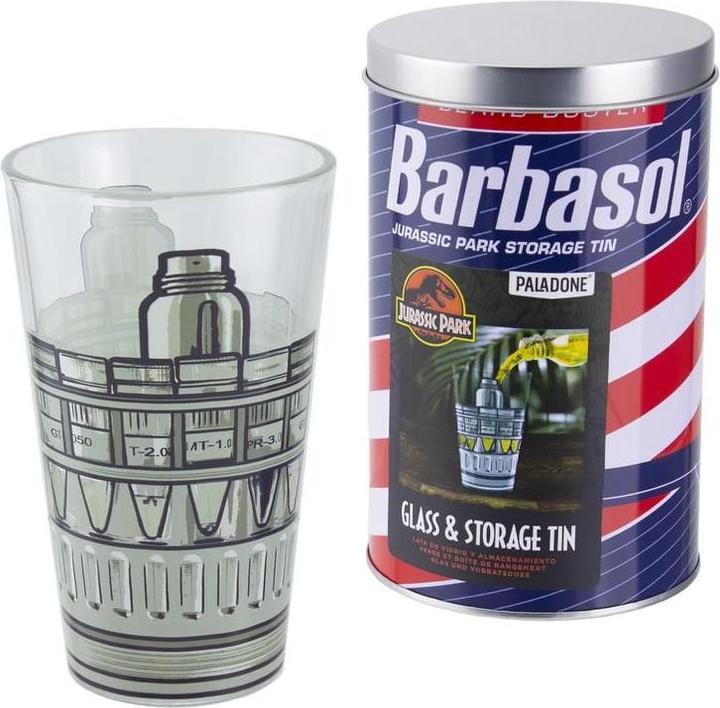 Actual product image Paladone Products JURASSIC PARK - Barbasol - Verre dans une Boite Métal - 400ml (0.00 l, 1 x)