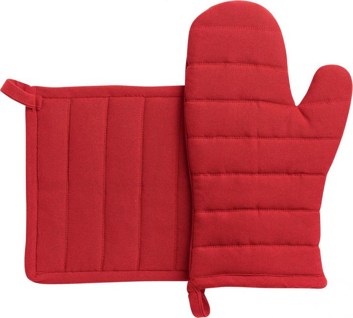 Winkler jona recycling-set aus handschuh und topflappen (Obermaterial 80% Baumwolle 20% Polyester Füllung 100% Baumwolle)