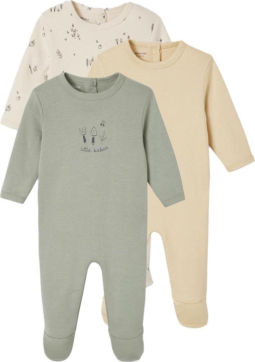 Produktbild Vertbaudet Bio-Kollektion: 3er-Pack Baby Strampler BASIC (68)
