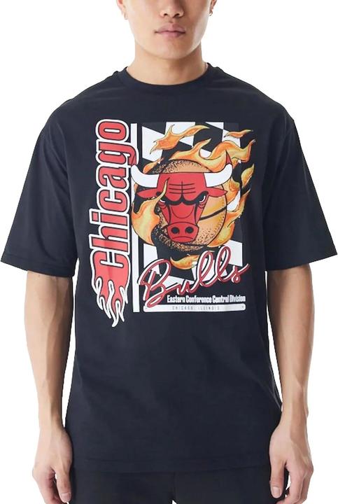 New Era NBA Oversized Shirt - FLAME Chicago Bulls - S (S)