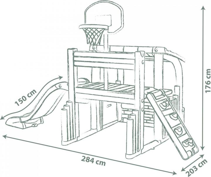 Actual product image Smoby Life climbing frame Fun Centre