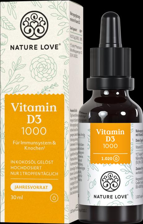 Nature Love Vitamin D3 1000 (1 Stück, Tropfen)