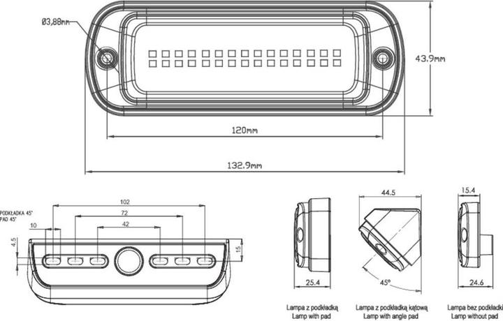 Actual product image WAS Worklight LED W229 NEON Optics Matt (1800 lm)