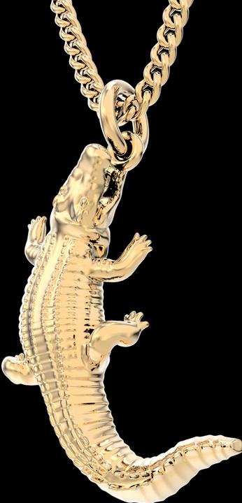 Produktbild MTM Crocodile Necklace (Messing, 18k Gold)