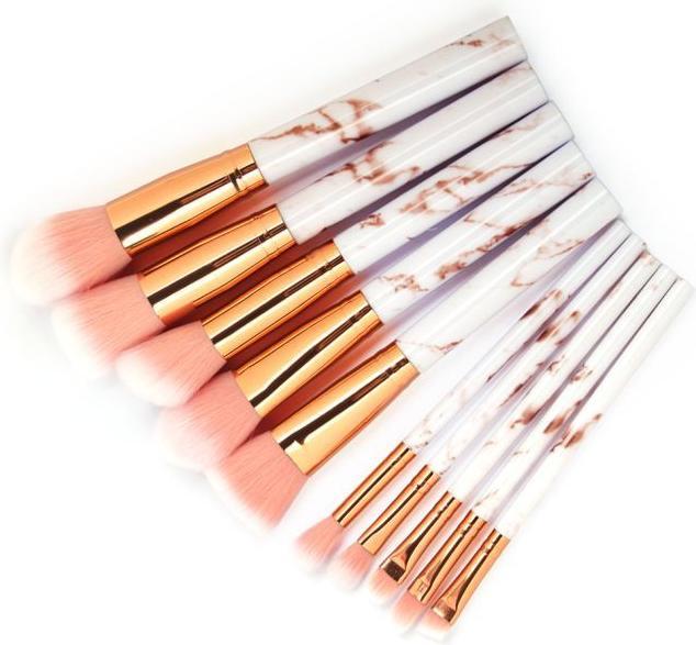 Image du produit Maange Pinceaux de maquillage Set de 10 pièces avec étui à pinceaux (Set)