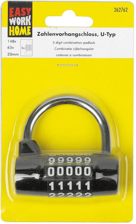 Actual product image Easy Work Combination padlock