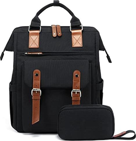Image du produit Only-Bags.Store Sac à dos pour ordinateur portable, sac à dos scolaire 15,6 pouces pour adolescents avec pochette