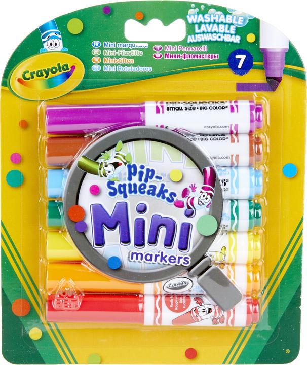 Actual product image Crayola Mini Washable Felt Tip Pens, 7pcs. (multicolour, 7 x)