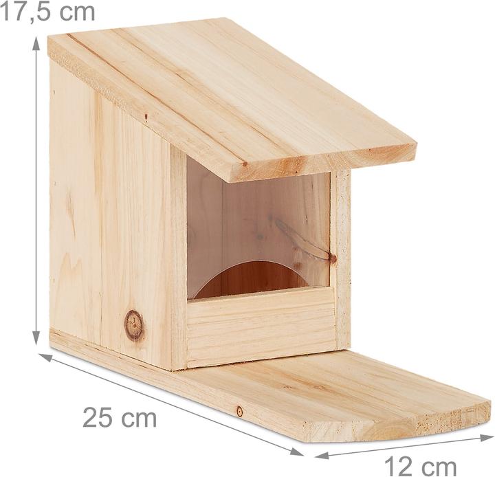 Produktbild Relaxdays Eichhörnchen Futterhaus