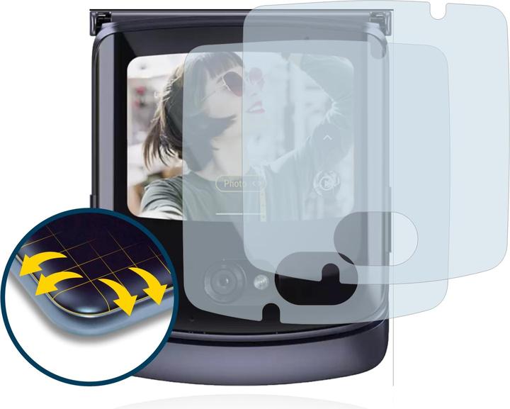 Produktbild BROTECT Full-Cover Displayschutz (2 Stück, Motorola Razr (2020))