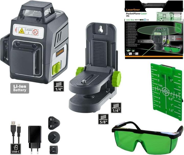 Productafbeelding Laserliner PocketPlane-Laser 3G Driedimensionale laser zelfnivellering